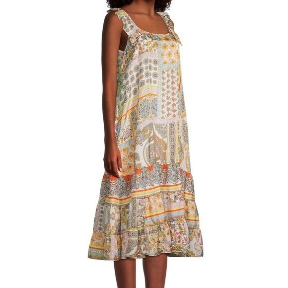 Johnny Was Yolanda Paisley Silk Dress